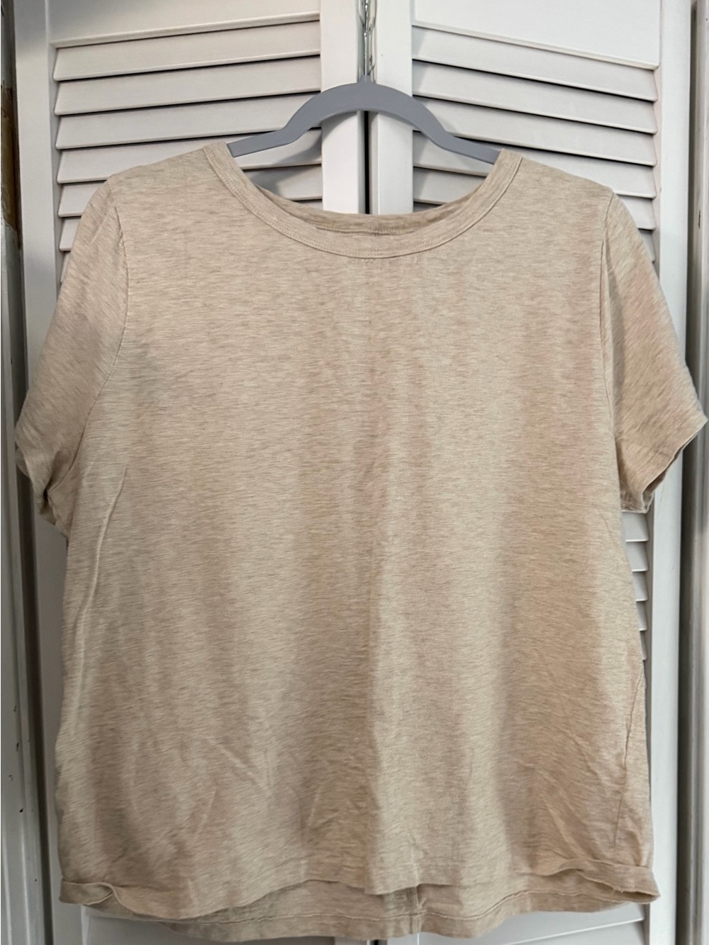 J. Crew Women’s Short Sleeve Crewneck Tee in Light Beige